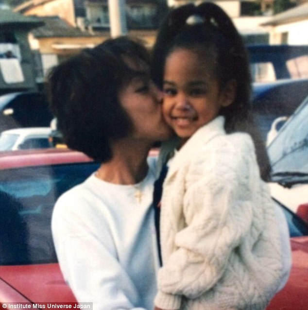 Ariana with her Japanese mother