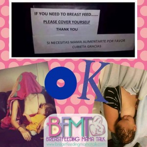 Breastfeeding Mama Talk support group moms covering their faces while breastfeeding