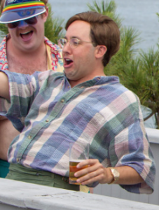 Actor P.J Byrne playing Nicky "Rugrat" Koskoff (the character based on Greene) in the 2013 film Wolf of Wall Street.
