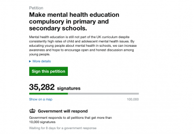 Should Mental Health be included in Primary and Secondary School curriculums?